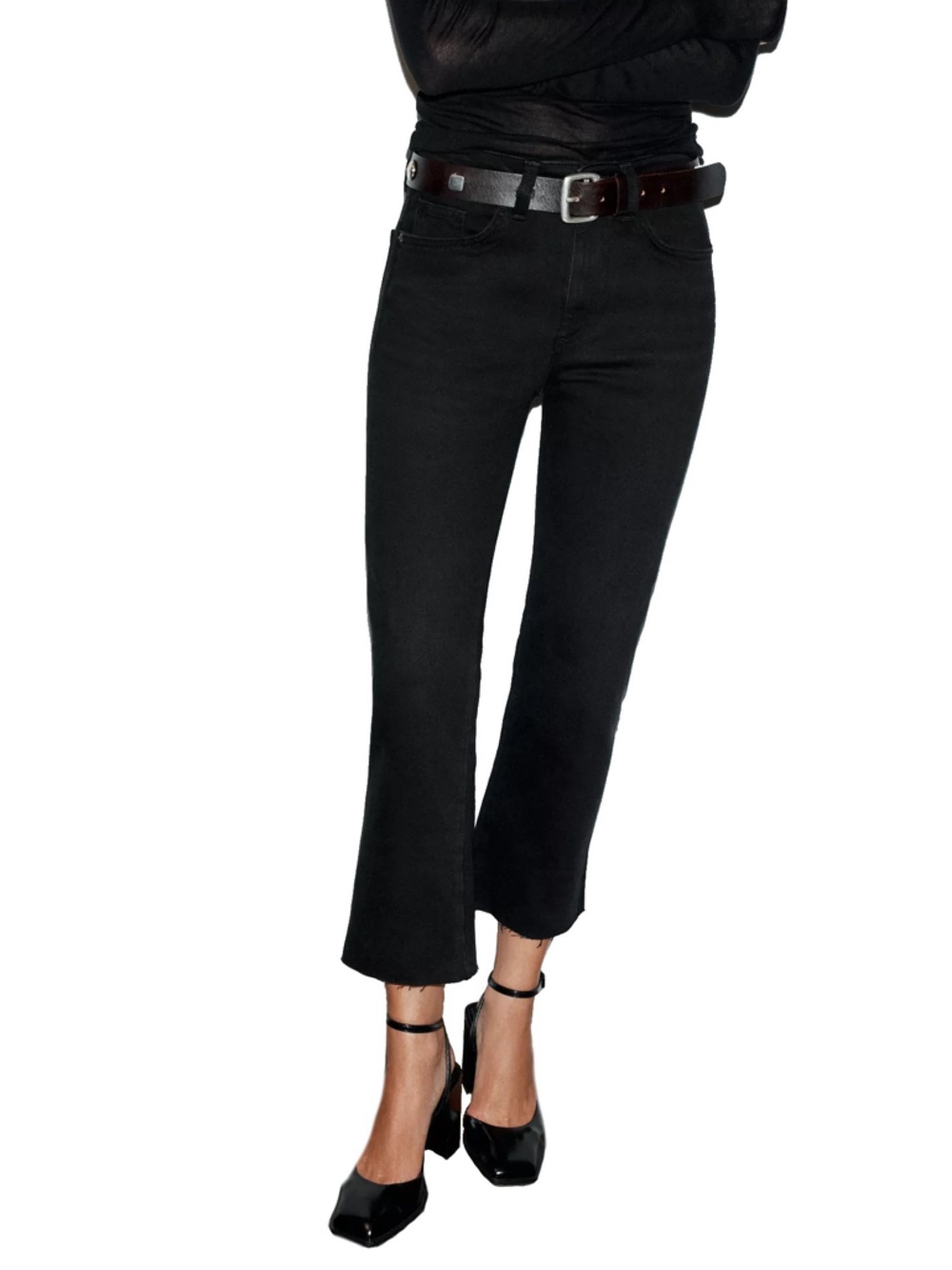 Zara HIGH WAIST - CROPPED